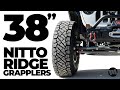 38x12.50R17 NITTO Ridge Grapplers - Perfect Big Tire for Jeep Wrangler & Gladiator w/ Factory Axles