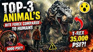 Dinosaurs Bite Force 😱 (T-Rex BREAKS Everything) #biteforce #3danimation #educationalvideo