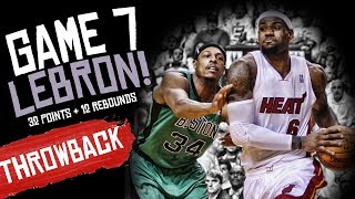 LeBron James Full Highlights 2012 ECF Game 7 vs Boston Celtics - 31 Pts, 12 Rebs!