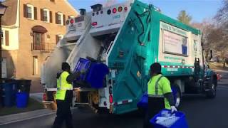 Mack Granite / Heil Split Rear Loader on Recycling