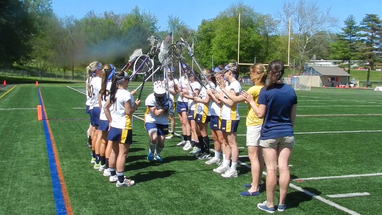 Hereford/Catonsville girls lacrosse Baltimore County finals intros 5/4
