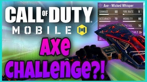 CAN YOU BEAT THIS?! - Axe Only Challenge - Call of Duty Mobile