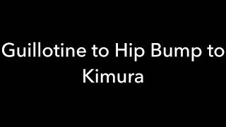 Guillotine, Hip Bump, Kimura.