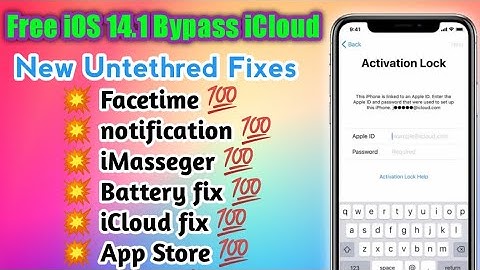 iOS 14.1 Free iCloud Bypass windows checkra1n new jailbreak Fixes All Error untethered bypass