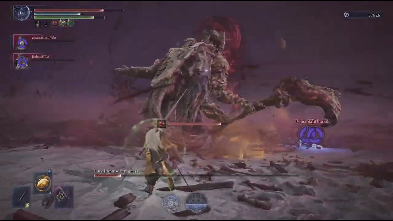 Soloing the Dreglord because i am literally John Scholar in Elden Ring Nightreign