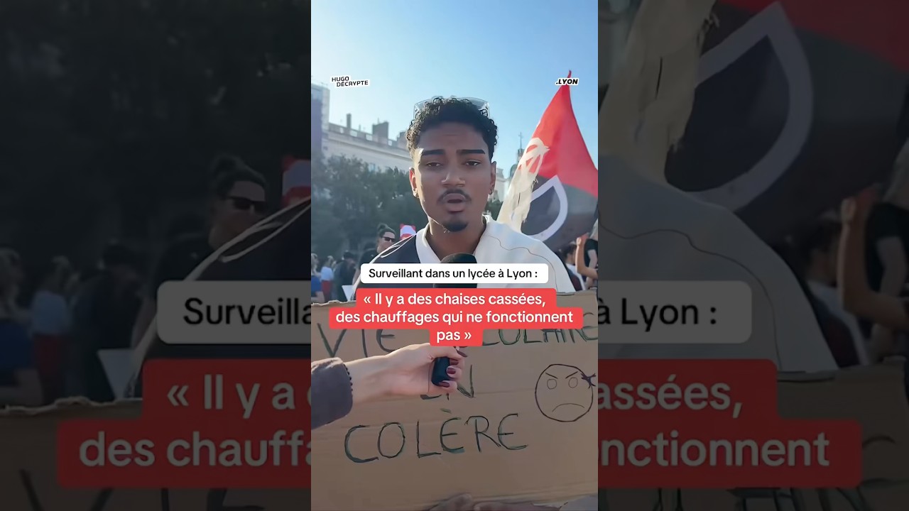 « Des chaises cassées, des chauffages qui ne fonctionnent pas » : un surveillant à Lyon.