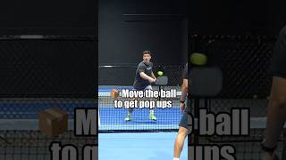 Move the ball around to get pop ups #pickleball