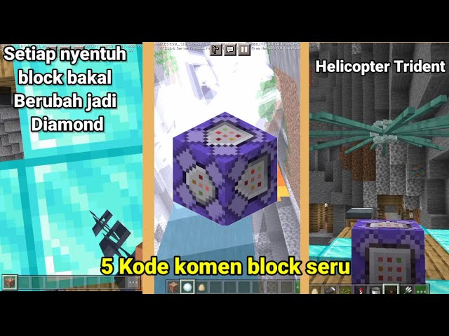 5 Kode command block keren untuk Minecraft bedrock. class=