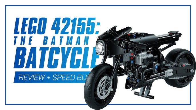 LEGO Technic 42155 The Batman - Batcycle detailed building review 