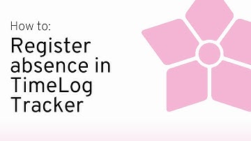 How to registrer absence with TimeLog Tracker