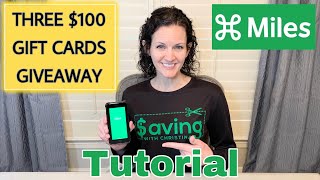 How to Use the Miles App | Three $100 Gift Cards Giveaway | Miles Tutorial