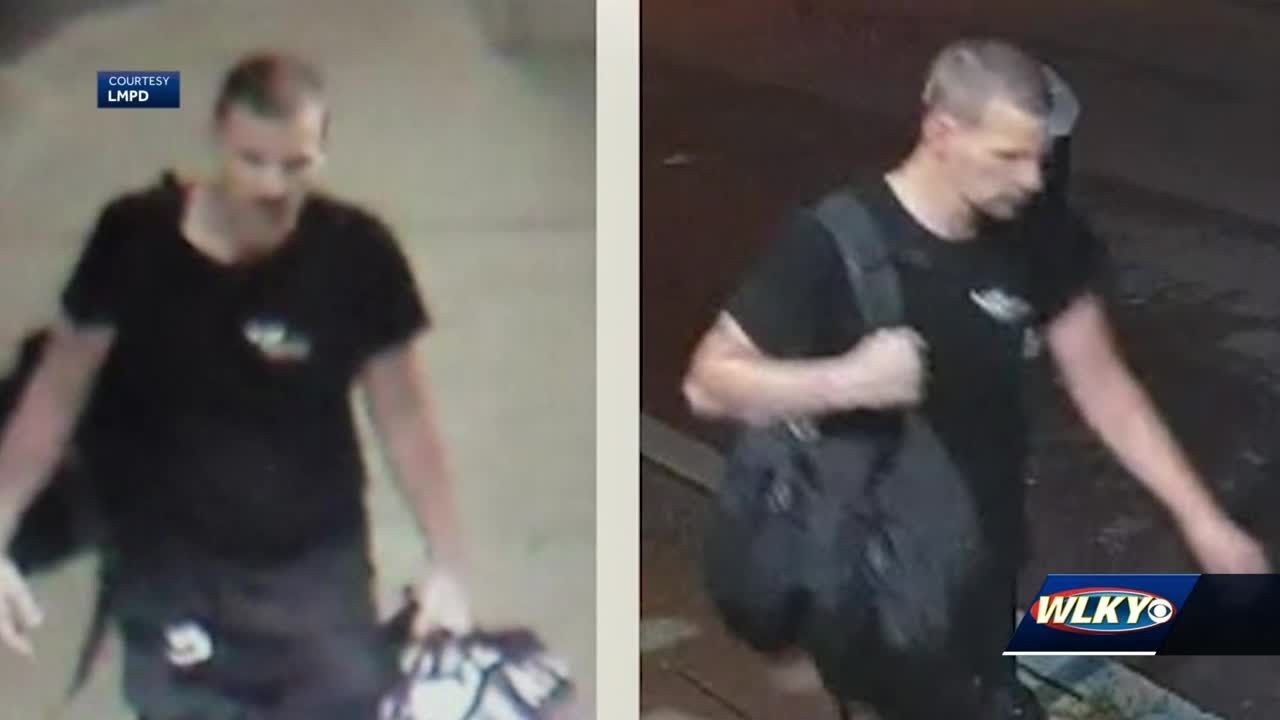 Man caught on security cameras breaking into car in downtown Louisville ...
