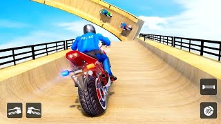 Modern Police Bike Mega Ramp Stunt Game #Android GamePlay #Motor Cycle Race Game #Bike Games To Play screenshot 5