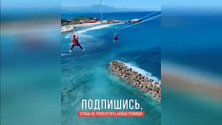 Зиплайнер над водой в Лабади, Гаити Zipliner over water in Labadie, Haiti#shorts#attractions#tourism