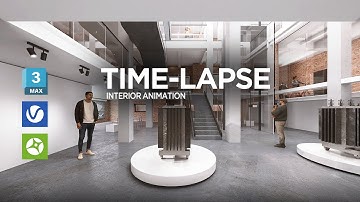3DS MAX INTERIOR Modeling & VRAY Test Render & CHAOS VANTAGE ANIMATION | TIMELAPSE