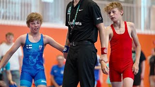 U13 Robin Kozlovski Est Vs Otto Sepponen Fin 41Kg. Greco-Roman Boys Youth Wrestling.