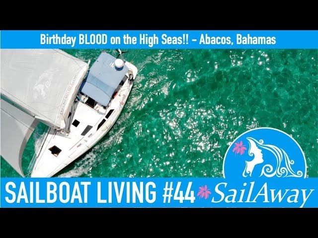 SailAway 44 | Birthday BLOOD on the High Seas!! | Sailboat Living Sailing Vlog