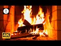 12 hours of crackling fireplace sounds fire burning cozy fireplace 4k   no music 