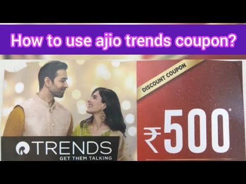 Ajio trends coupon || How to use  ajio trends coupon in ajio app || Rp