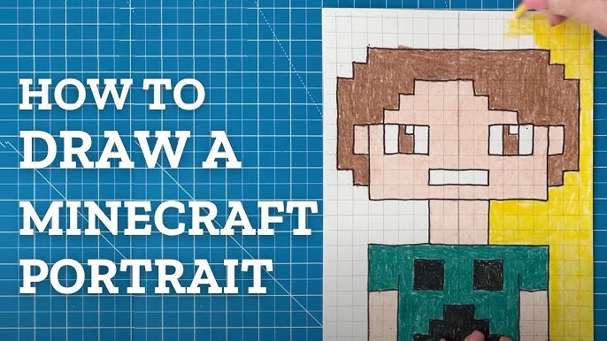 How To Draw Minecraft Characters On Graph Paper