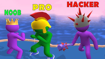 Giant Rush Battle - NOOB vs. PRO vs. HACKER