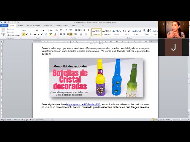 11/08/2020 Artística 5-1 Semana 25-26-27 La decoración 