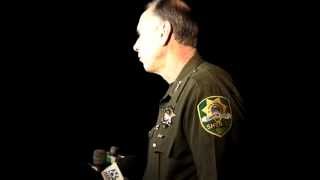 Carson City Sheriff Furlong briefing on burglary operation