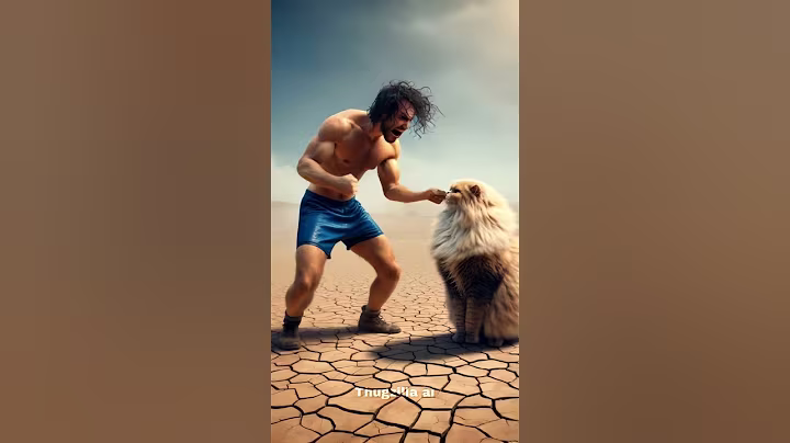 The cat poured ice into the balloon for the man #shorts #ai