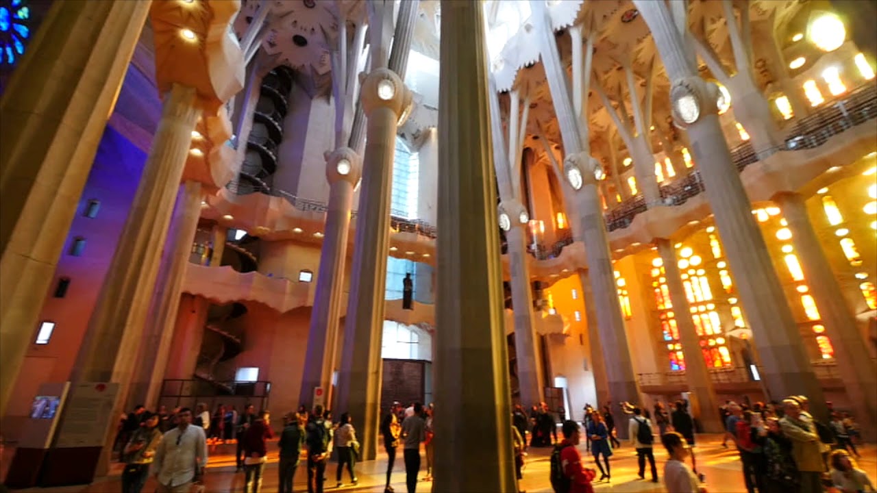 Sneak Peek Footage from De La Sagrada Familia in Barcelona (Designed by Antoni Gaudi)