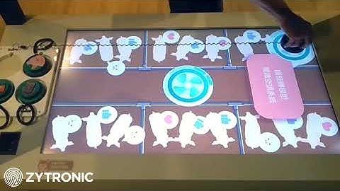 43” multitouch table with object recognition