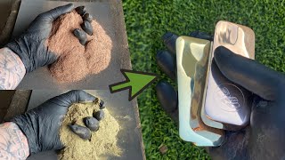 Metal Dust Melt Down - Trash To Treasure - Multiple Melts - ASMR Metal Melting - BigStackD Casting