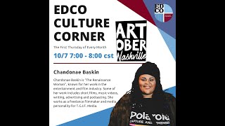 EdCo Culture Corner with Chandonae Baskin