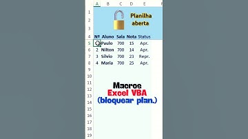 Clique no CADEADO (animado) para (des)proteger (com senha) sua planilha / Excel VBA