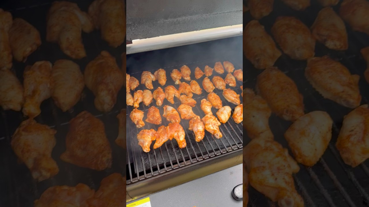 100 Chicken Wings on a Pellet Smoker 😍 