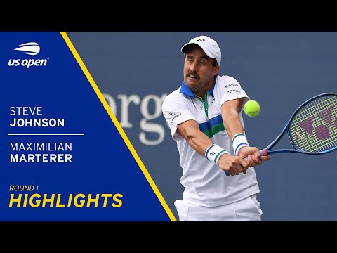 Steve Johnson vs Maximilian Marterer Highlights | 2021 US Open Round 1