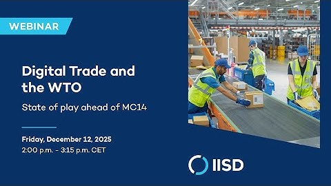 Digital Trade and the World Trade Organization: State of play ahead of MC14
