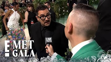 Dan Levy DAZZLES in Loewe at His Second Met Gala | E! Insider