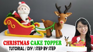 Santa Claus Cake Topper | Christmas Cake Topper | Christmas Cake | Christmas Cake Decorating Ideas