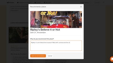 Aanbeveling toevoegen op Peliqan