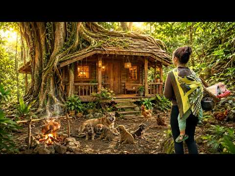 Single Mother Survival: Turning a Forgotten Bamboo House into a Beautiful Forest Home