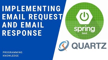Spring Boot Quartz Scheduler Tutorial 4 -  Implementing EmailRequest and EmailResponse