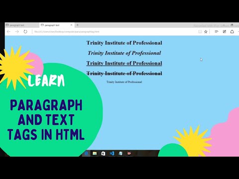 Paragraph and Text tags in html| HTML basic HTML tutorial in hindi|how to make webpage using html|#1