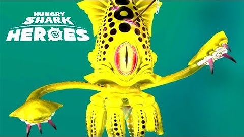 NEW GIANT YELLOW SQUID BOSS (HUNGRY SHARK HEROES)