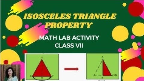 ISOSCELES TRIANGLE PROPERTYMath Lab Activity #activities #triangles #handsonlearning #everydaymaths