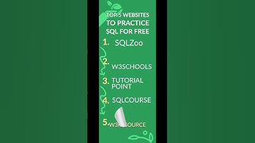Top 5 websites to practice SQL for free . Please learn and practice to become confident in SQL.