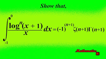 Integral (ln^n (x+1))/x from -1 to 0