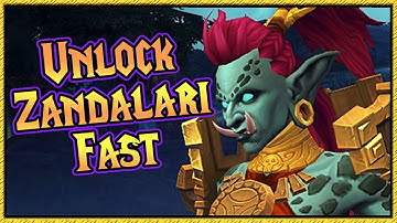 How to unlock Zandalari Trolls Fast [ Unlock allied races guide ]
