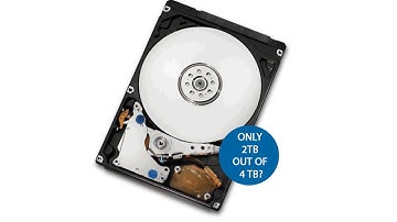 Use full capacity of hard drive larger than 2 terabytes