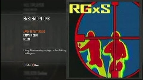 Black Ops 2 Emblem Tutorial : Thermal Scope Emblem Tutorial