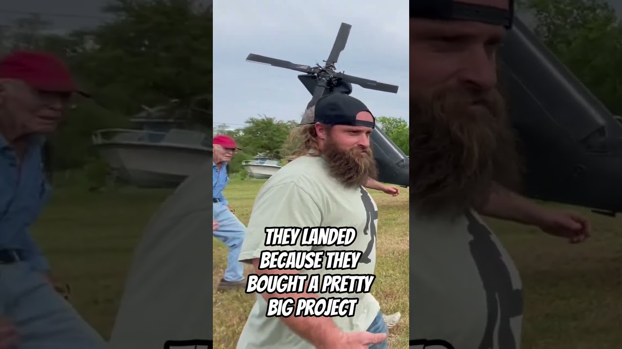 The Diesel Brothers landed their helicopter in OUR BACKYARD!